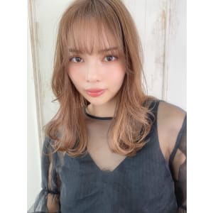 外ハネ顔まわりミックス