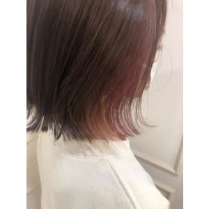 crop es辻堂　山口　インナーピンクカラー