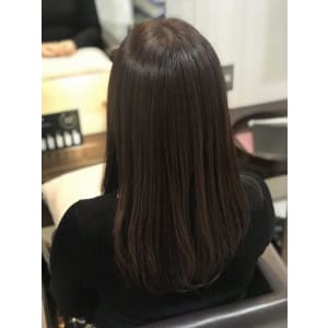 美髪カラー・オレンジベージュ