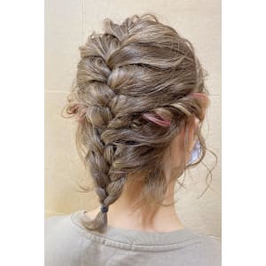 ボブヘアセット＊おしゃれ編み込み