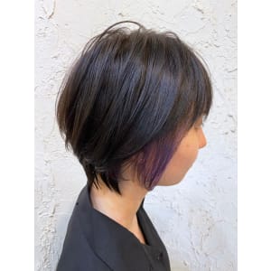 【flor 戸塚】*ショートボブ+インナーガーネット*