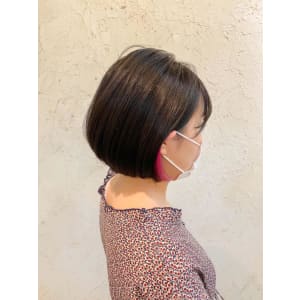 【flor 戸塚】*ミニボブ+イヤリングカラー*