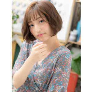 ひし形シルエット大人かわいい前下がりボブ くすみカラー - COVER HAIR bliss 戸田公園西口店【カバーヘアブリス トダコウエンニシグチテン】掲載中
