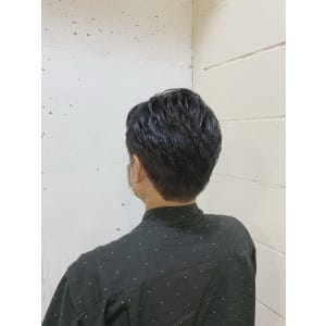 メンズショート×パーマ