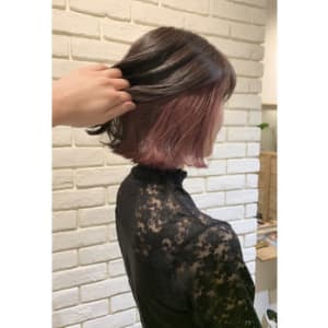 インナーカラーでボブに個性を☆grandage北千住