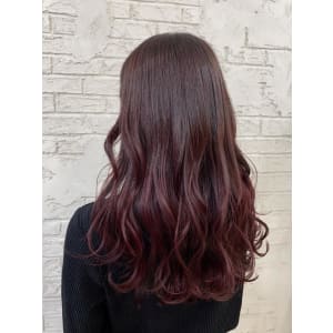 うる艶カシスレッド暖色カラーボルドーカラー7030