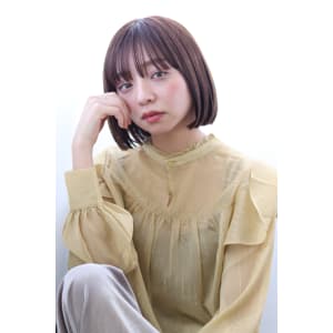 【マルシェスズハタコウヘイ】ミニボブ　オン眉　切りっぱなし