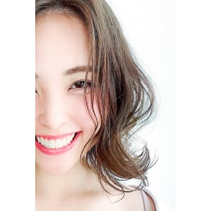MAXBEAUTY]ナチュラルパーマ外ハネロブヘア☆