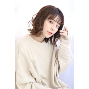 【lagoon田辺佳菜】ナチュラルボブ×ニュアンスハイライト