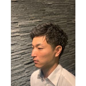 ツーブロックビジネスショート