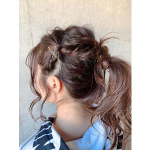 簡単アレンジ☆ルーズポニー