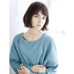 セミウエットのニュアンスカールボブ