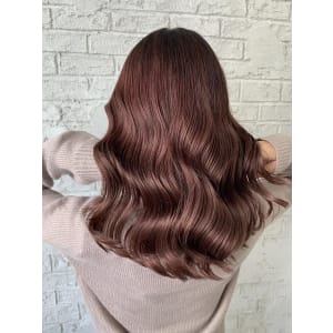 くすみピンクカシスピンク艶感シアカラー暖色系カラー6135