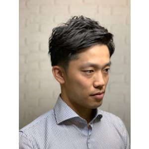 大人ツーブロック