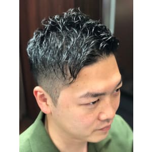 ツーブロックショートパーマ