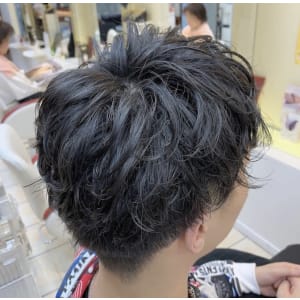 10代20代30代メンズニュアンスランダムパーマ