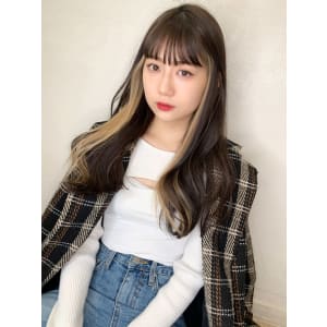 【山田】インナーカラー大人カジュアルロングウェーブy197