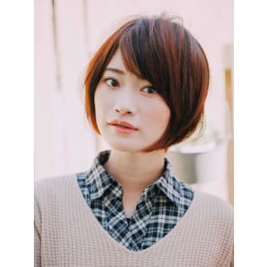 美シルエットナチュラルショートボブ