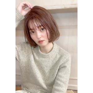 【重山祐亮】内巻きシースルーバング韓国風ボブ♪