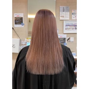 ラベンダーベージュ暖色系カラーニュアンスウルフ2161