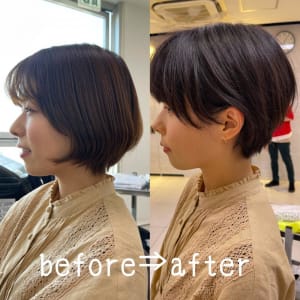 澤辺英人〇before⇒after ショートカット〇