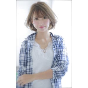 フォギーベージュ◎大人ショートボブ
