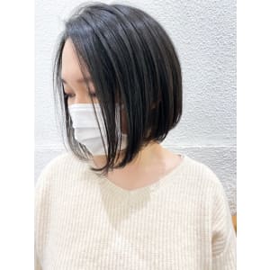 地毛を生かした前下がりボブ【Ash元住吉店ヘアスタイル】 - Ash 元住吉店【アッシュモトスミヨシテン】掲載中