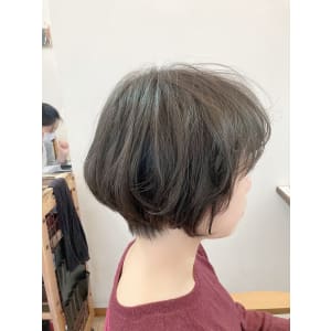 ショートボブ×オリーブアッシュ - gift hair salon【ギフト】掲載中