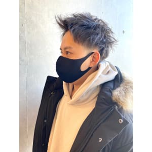 ラフニュアンス束感アップバング