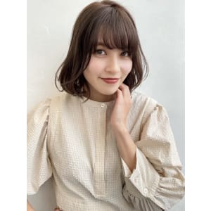 韓国風ボブ　内巻きパーマ