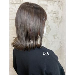 切りっぱなしロブ、グレージュ、ロブ