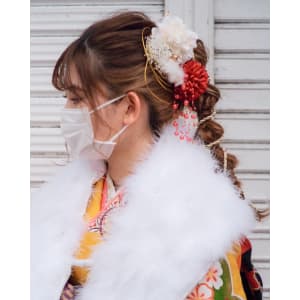 成人式ヘアアレンジ【Ash元住吉店ヘアスタイル】 - Ash 元住吉店【アッシュモトスミヨシテン】掲載中