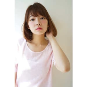 肩につかない程度の結べる長さを残した抜け感ボブ♪
