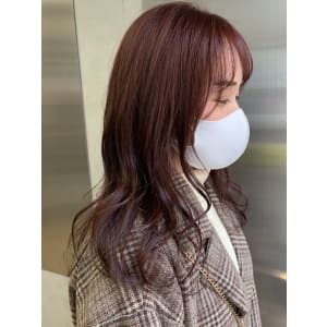 ブリーチなし ピンクベージュ
