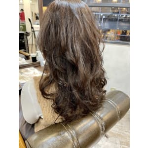【重山】ハイレイヤーオリーブグレージュロング♪