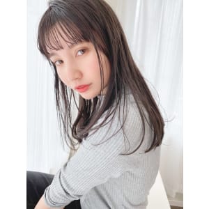 色っぽセミディー　ニュアンスロング　ナチュラルカール