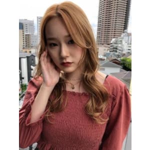 センターパートロング