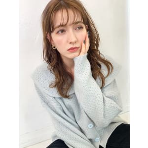 ブリーチなし 透明感たっぷりのグレージュカラー