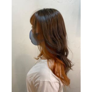 【reir下北沢】*ヘルシーロング+インナーカラー*