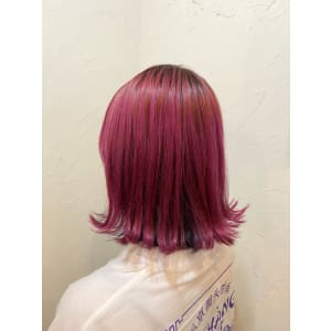 【reir下北沢】*外はねボブ+チェリーピンク*