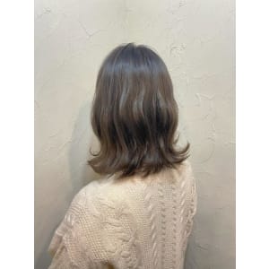 【reir下北沢】*ウェーブミディ+カーキアッシュ*