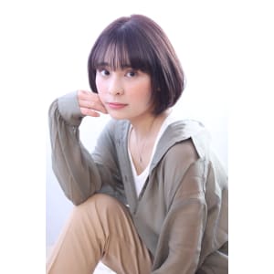 シースルーバング×ナチュラルボブ《marche田嶋》
