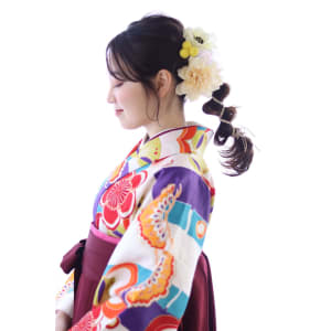【marche とや】卒業式 ヘアアレンジ 袴ヘア