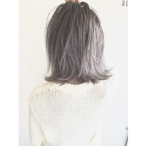 Rumor×切りっぱなしボブ「パープルグレージュ」
