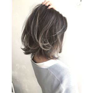 Rumor×【パールグレー】バレイヤージュグラデーションカラ