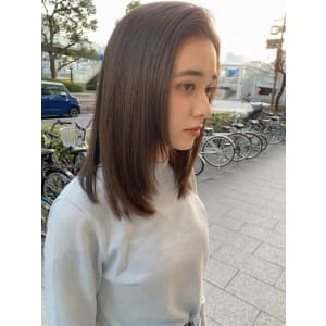 セミロングカラーリング