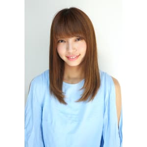 凛としたロングストレート