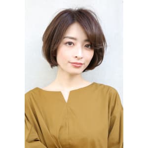 大人可愛いショートボブでふんわり