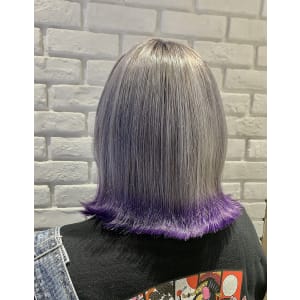 グレージュ×パープル