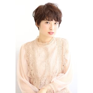 【lagoon】大人ピンクベージュ×フェミニンショート